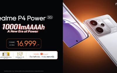 “A New Era of Power” “realme P4 Series” เปิดยุคใหม่แห่งสมาร์ตโฟนคู่หูทรงพลัง! ชูแบตเตอรีใหญ่ที่สุดในเซกเมนต์ พร้อมพลังประสิทธิภาพแรงเต็มสปีด ลื่นไหลทุกการใช้งาน เริ่มต้นเพียง 4,499 บาท