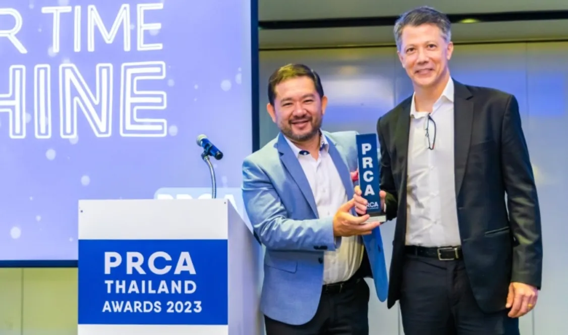 Vivaldi PR team celebrating at the PRCA Thailand Awards 2024