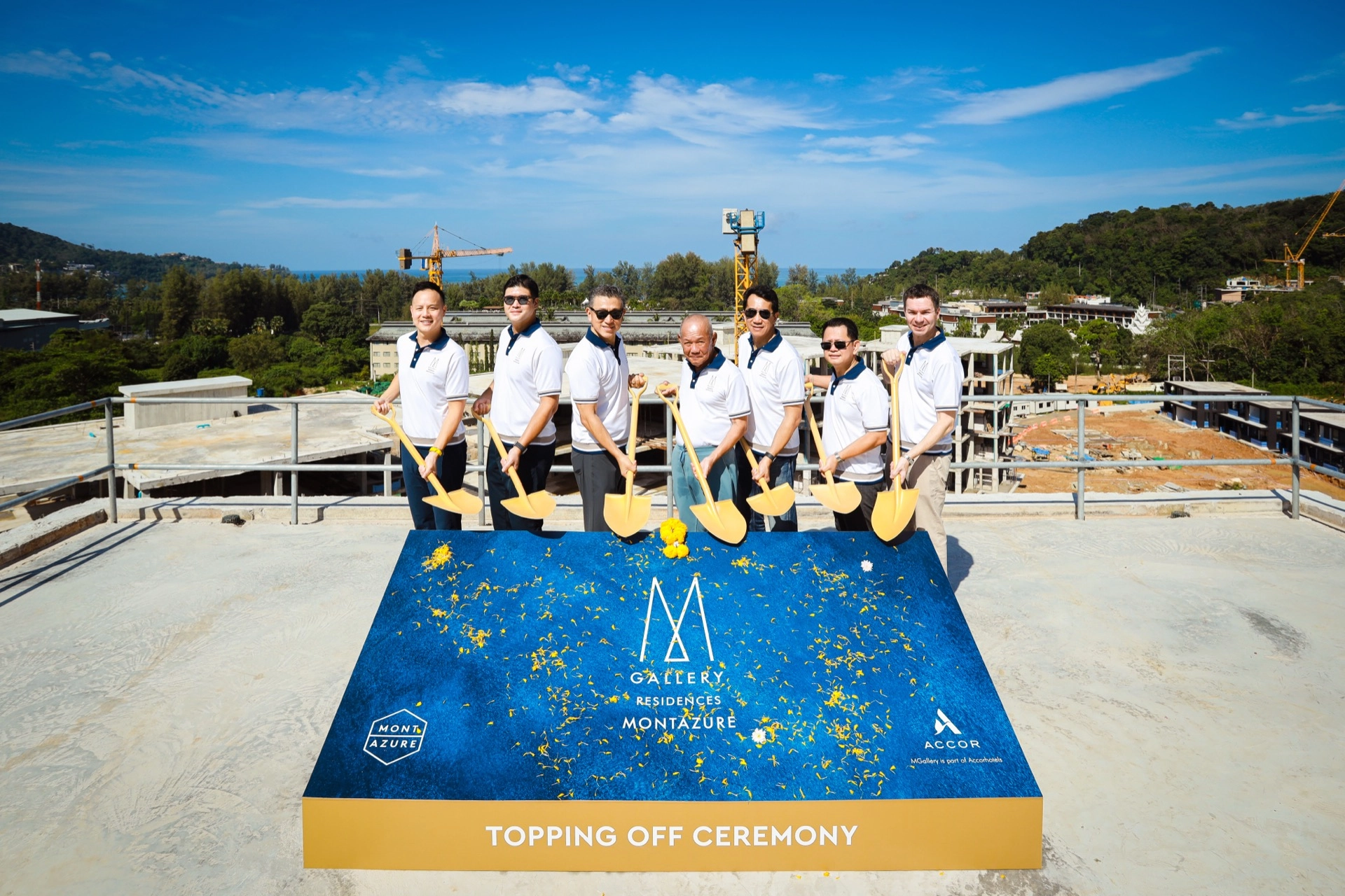 Topping off ceremony for a sustainable development