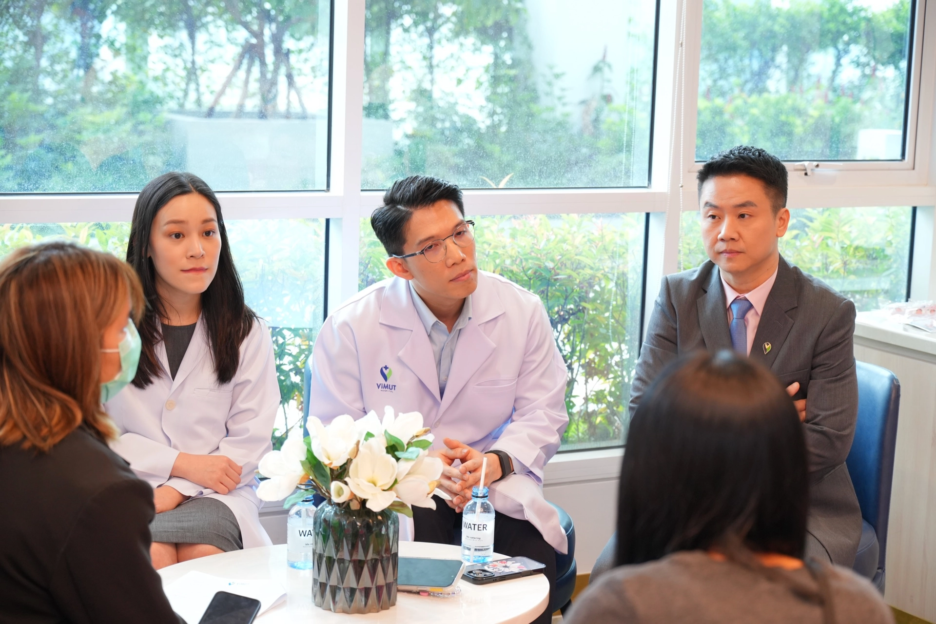 Healthcare team consultation